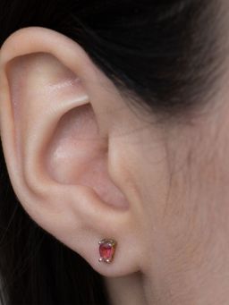 Palmonas - 18k Gold Plated Stone Drop Stud Earrings for Women